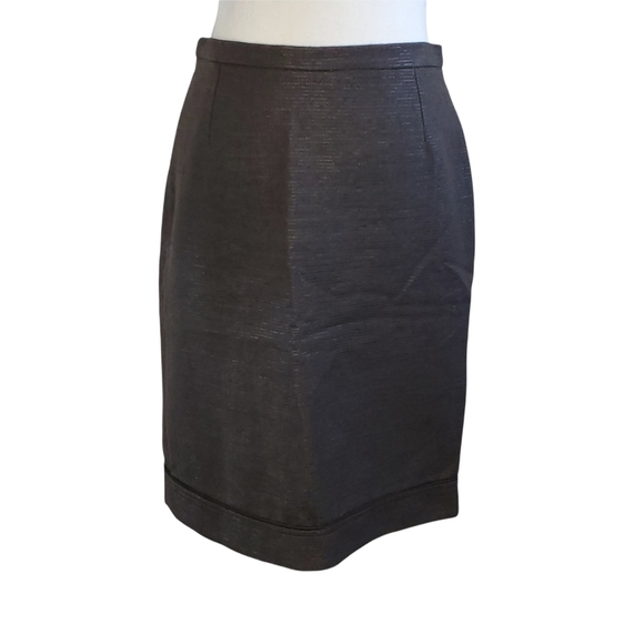 Max‎ Mara Brown Textured Pencil Italian Skirt - Picture 1 of 9